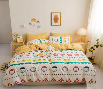 3D Color Totem Doll 40190 Bed Pillowcases Quilt