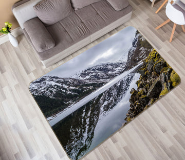 3D Snow Mountain 35198 Non Slip Rug Mat