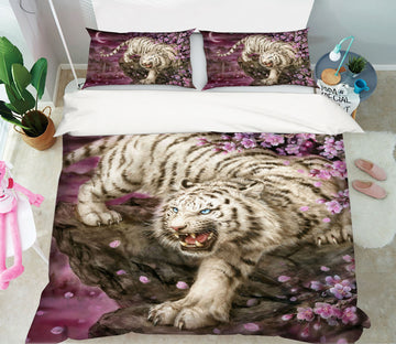 3D Flower Tiger 5888 Kayomi Harai Bedding Bed Pillowcases Quilt Cover Duvet Cover