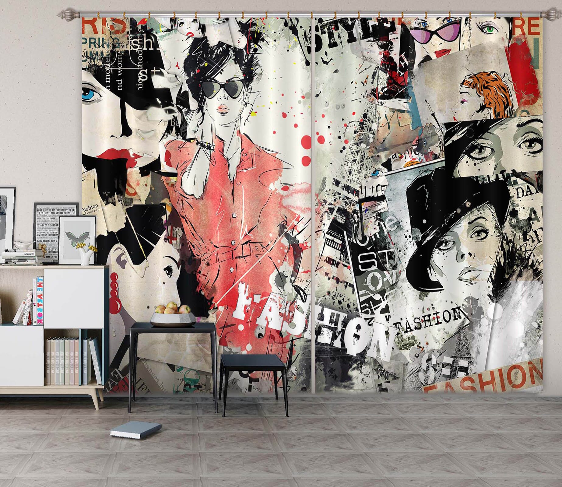 3D Red Clothes 787 Curtains Drapes Wallpaper AJ Wallpaper 