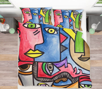 3D Abstract Caricature 3028 Jacqueline Reynoso Bedding Bed Pillowcases Quilt Cover Duvet Cover