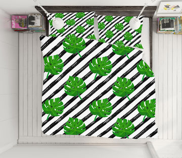 3D Leaves 61134 Bed Pillowcases Quilt