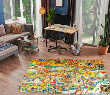 3D Color Pattern 33013 Non Slip Rug Mat