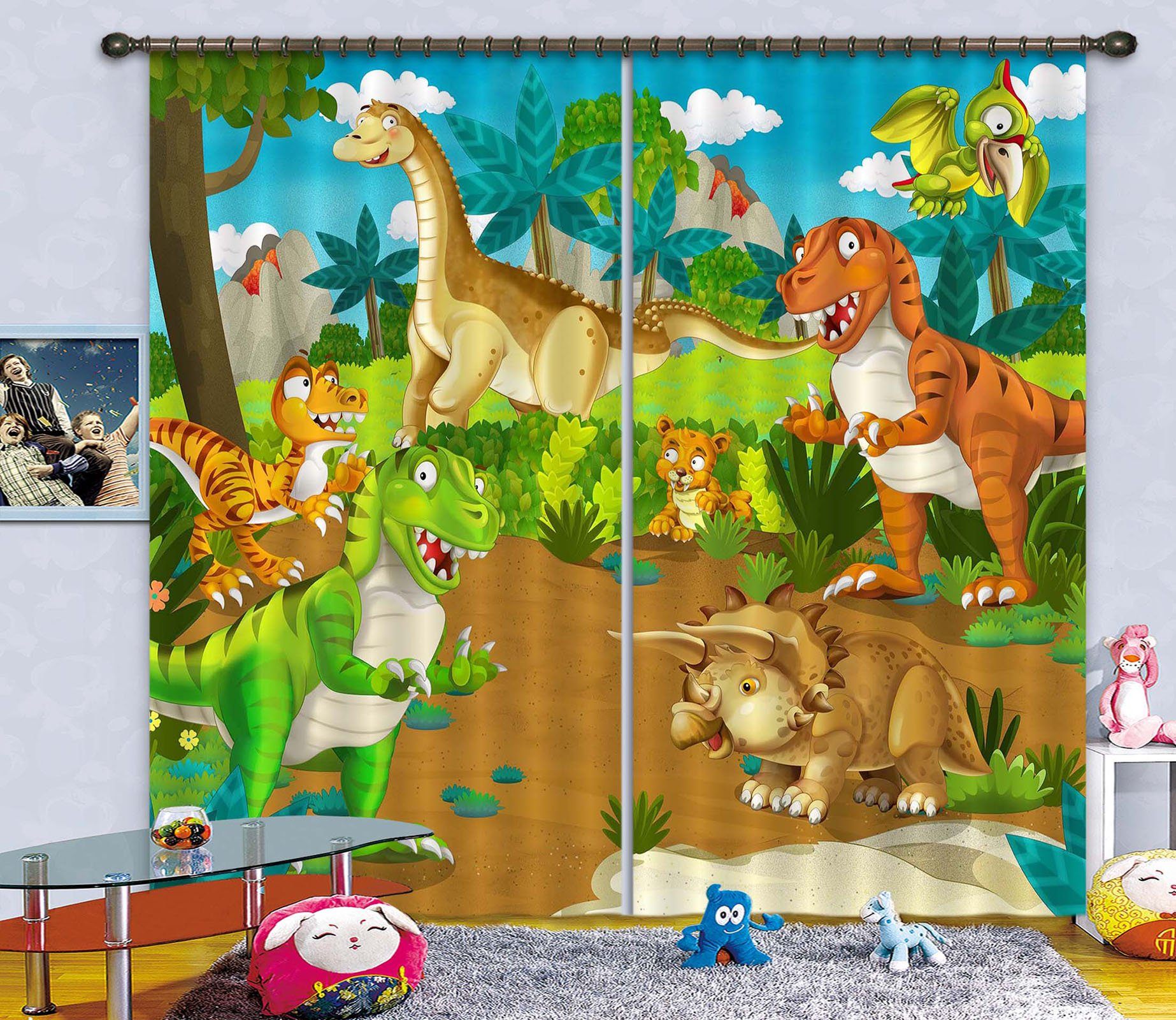3D Animal Kingdom 775 Curtains Drapes Wallpaper AJ Wallpaper 