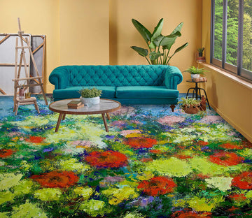 3D Flower Field Painting 9626 Allan P. Friedlander Floor Mural