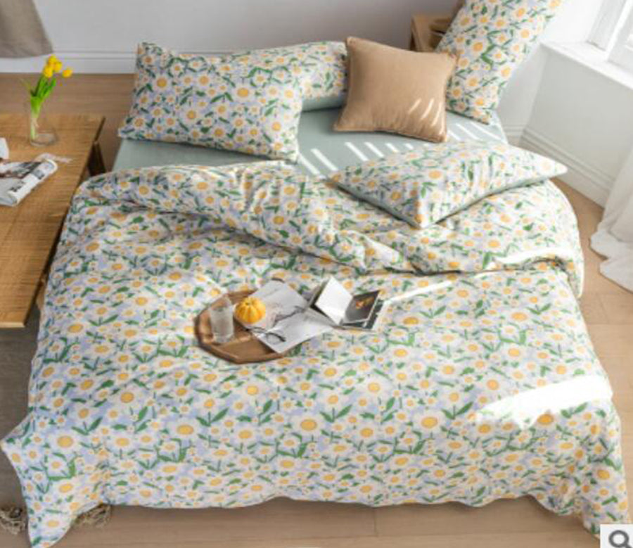 3D Small Daisy Pattern 30058 Bed Pillowcases Quilt