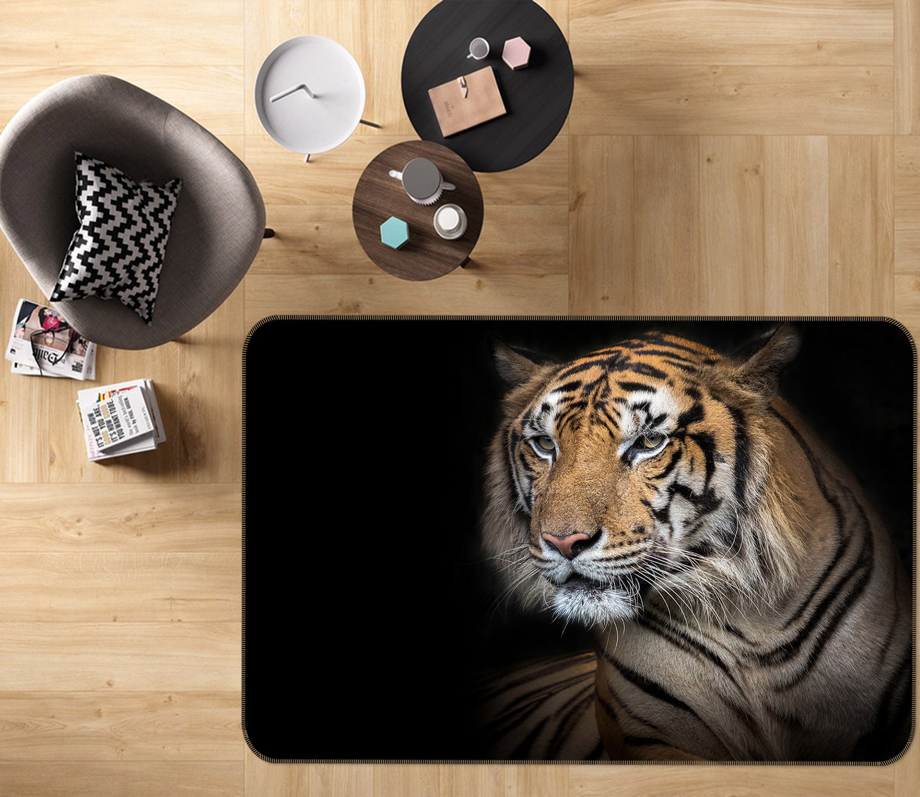 3D Tiger 30032 Non Slip Rug Mat