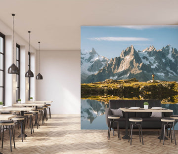 3D Mountain Lake 1010 Wall Murals Wallpaper AJ Wallpaper 2 