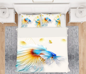 3D Goldfish 13035 Bed Pillowcases Quilt