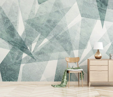 3D Green Triangle WG057 Wall Murals Wallpaper AJ Wallpaper 2 
