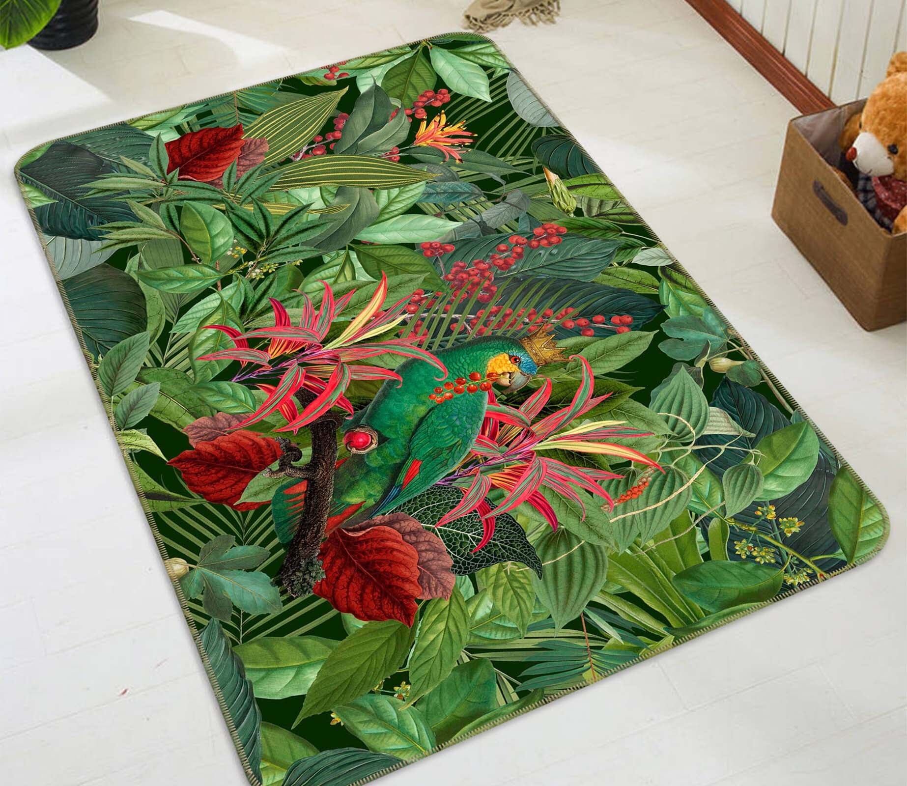 3D Forest Flowers 1002 Andrea haase Rug Non Slip Rug Mat Mat AJ Creativity Home 
