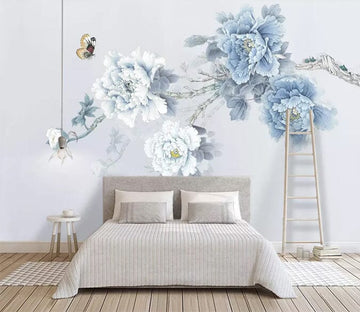 3D Flower Butterfly 2260 Wall Murals Wallpaper AJ Wallpaper 2 