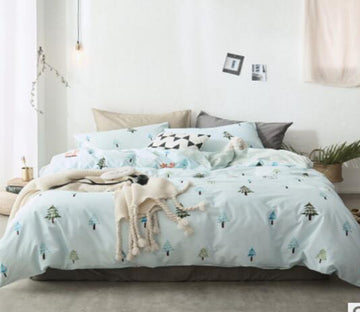 3D Tree 14212 Bed Pillowcases Quilt