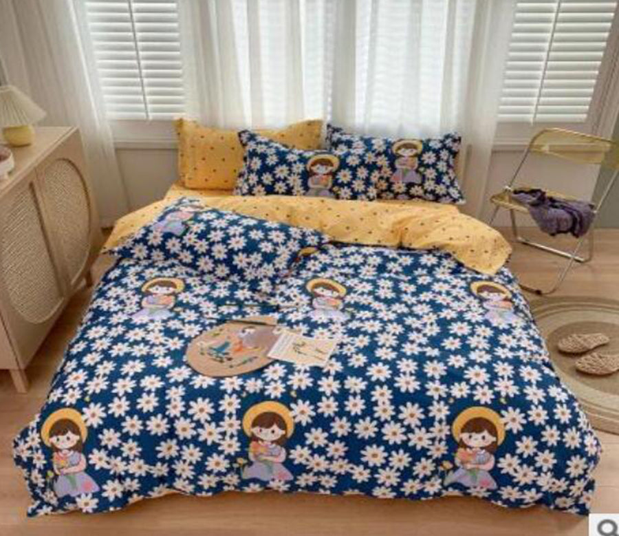 3D Flower Girl 40158 Bed Pillowcases Quilt