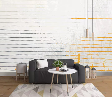 3D Yellow Painting WC2022 Wall Murals