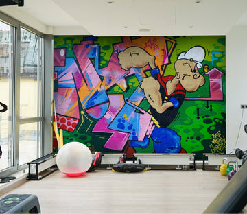 3D Graffiti Movement 017 Wall Murals Wallpaper AJ Wallpaper 2 