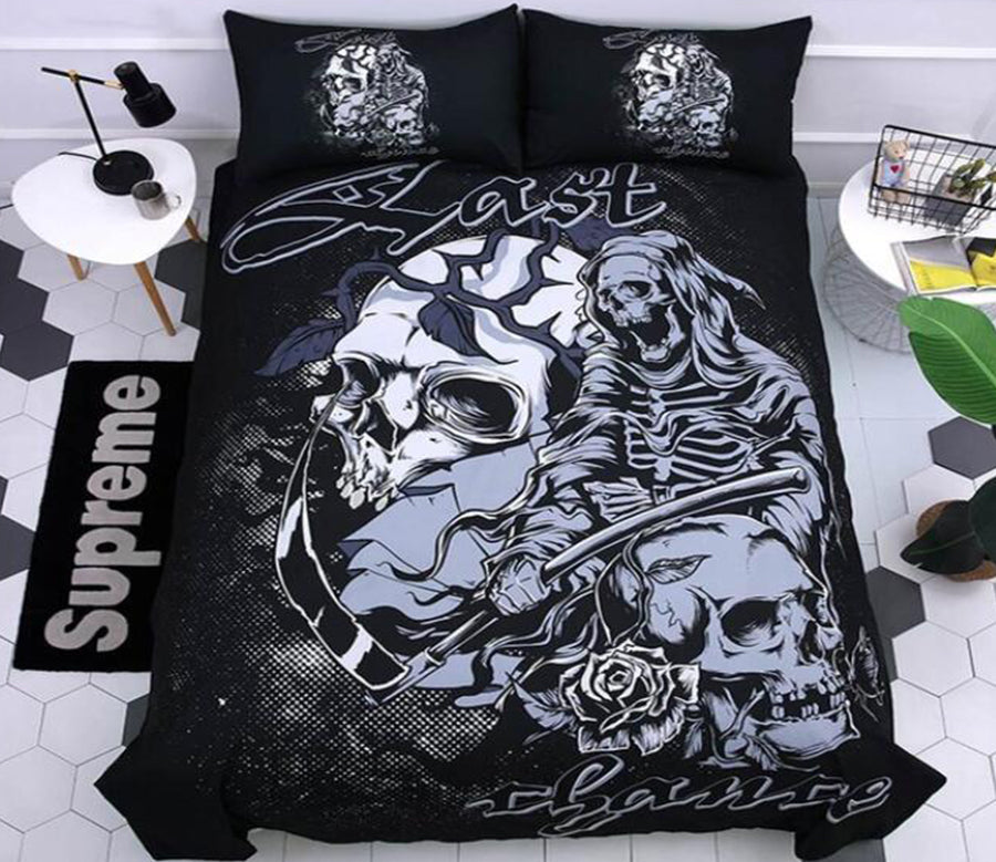 3D Grim Reaper 5117 Bed Pillowcases Quilt