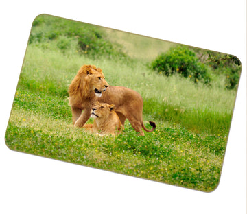 3D Lion Grass 141 Animal Non Slip Rug Mat