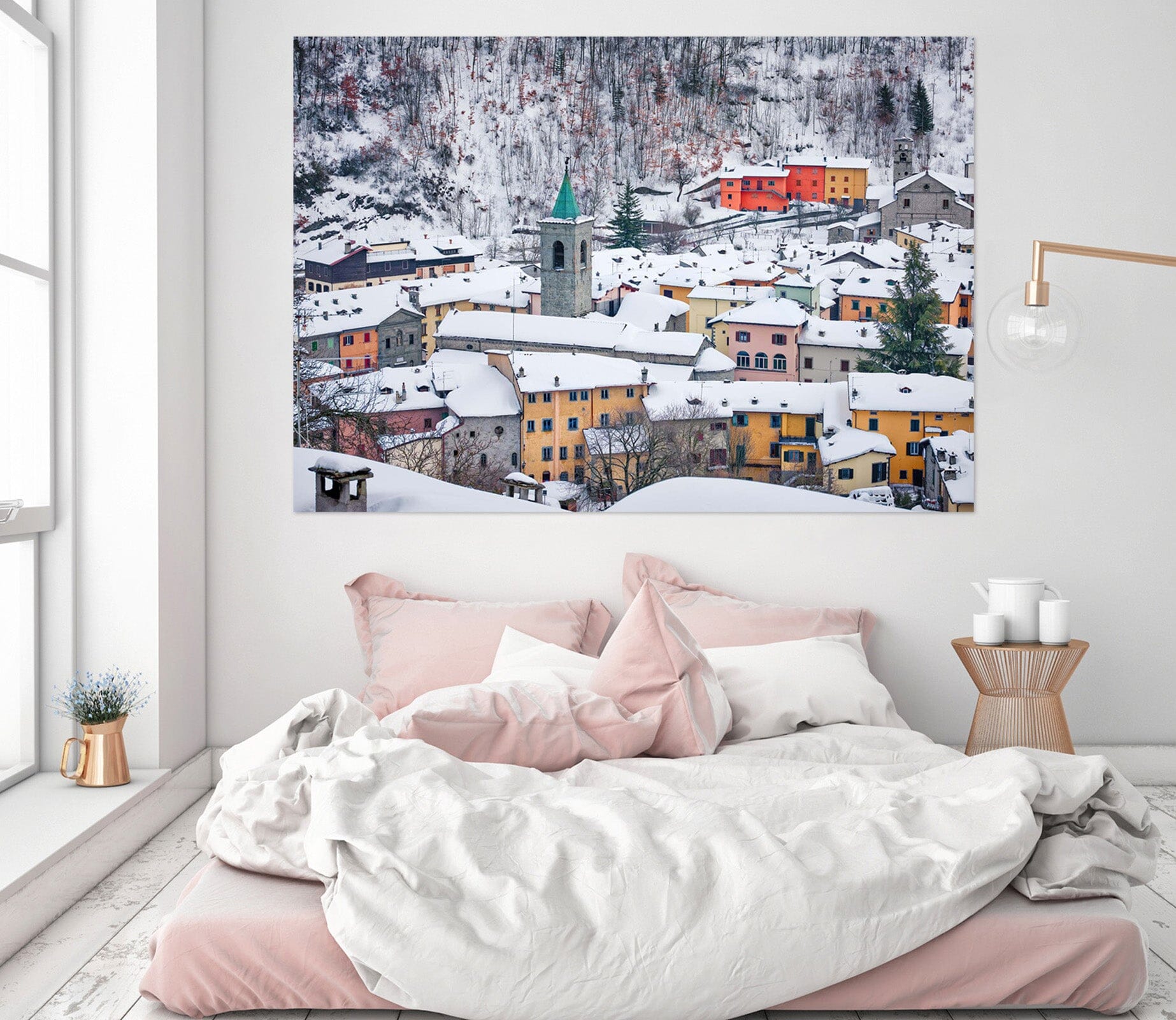3D Heavy Snow Village 164 Marco Carmassi Wall Sticker Wallpaper AJ Wallpaper 2 