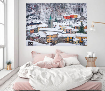 3D Heavy Snow Village 164 Marco Carmassi Wall Sticker Wallpaper AJ Wallpaper 2 