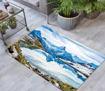 3D Snow Mountain 76236 Non Slip Rug Mat