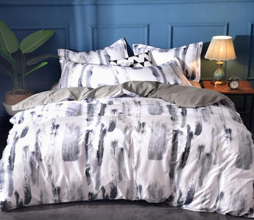 3D Black Strips 2103 Bed Pillowcases Quilt