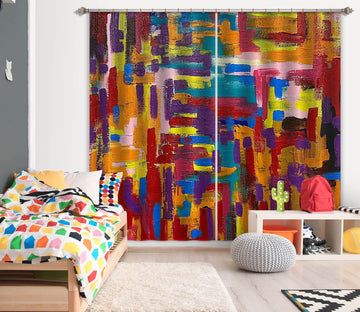 3D Color Painting 395 Jacqueline Reynoso Curtain Curtains Drapes