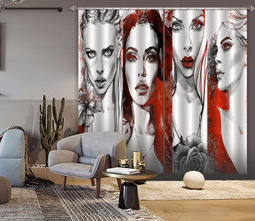 3D Cool Model 023 Curtains Drapes