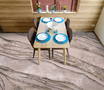 3D Brown Striped Texture 102122 Andrea Haase Floor Mural