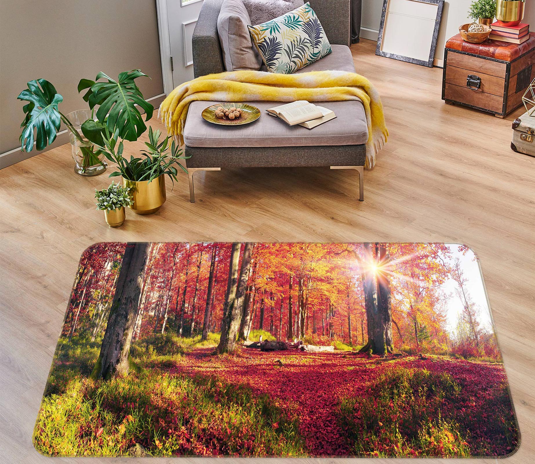 3D Forest 76268 Non Slip Rug Mat