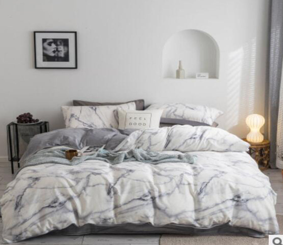 3D Marbling 30097 Bed Pillowcases Quilt