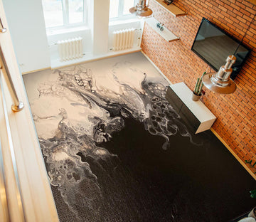 3D Black Ink Texture 98196 Valerie Latrice Floor Mural