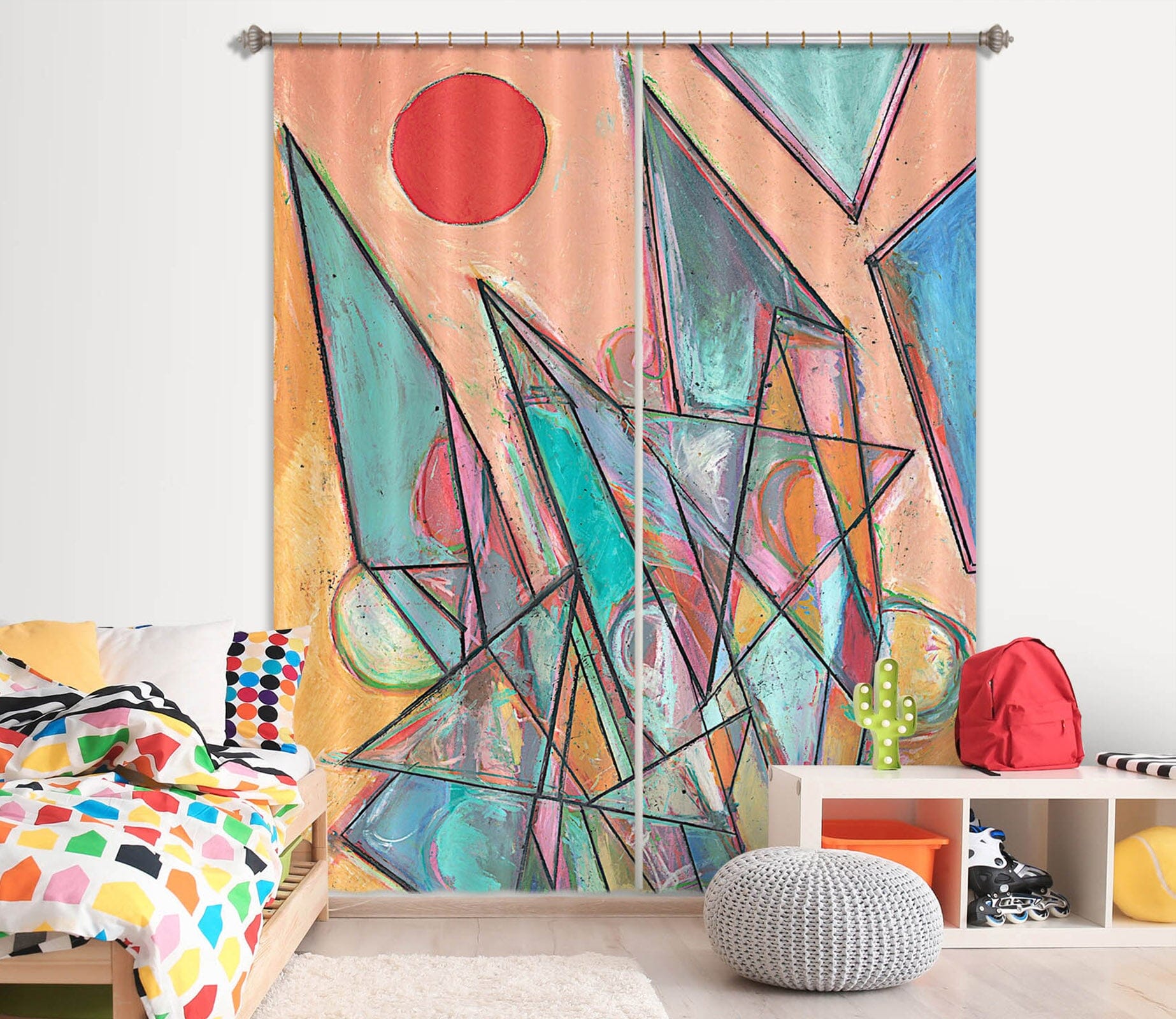 3D Color Painting 115 Allan P. Friedlander Curtain Curtains Drapes Curtains AJ Creativity Home 