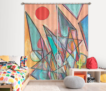 3D Color Painting 115 Allan P. Friedlander Curtain Curtains Drapes