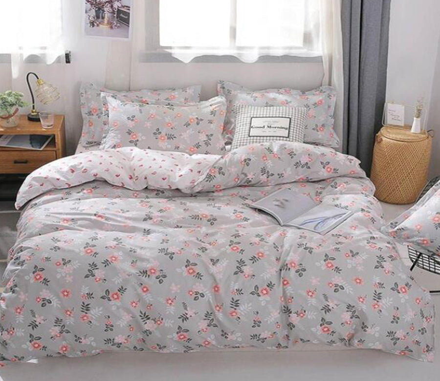 3D Small Floral 7057 Bed Pillowcases Quilt