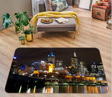 3D City Building 36065 Non Slip Rug Mat