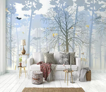 3D White Forest 1430 Wall Murals Wallpaper AJ Wallpaper 2 