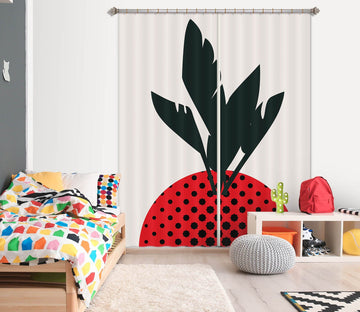 3D Pineapple Leaves 1081 Boris Draschoff Curtain Curtains Drapes Curtains AJ Creativity Home 