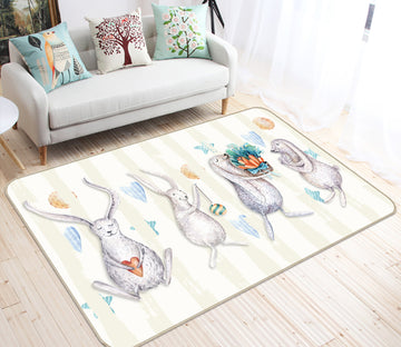 3D Rabbit 34068 Non Slip Rug Mat