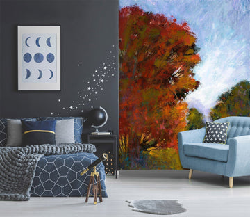 3D Oil Painting Autumn Tree 1399 Michael Tienhaara Wall Mural Wall Murals Wallpaper AJ Wallpaper 2 