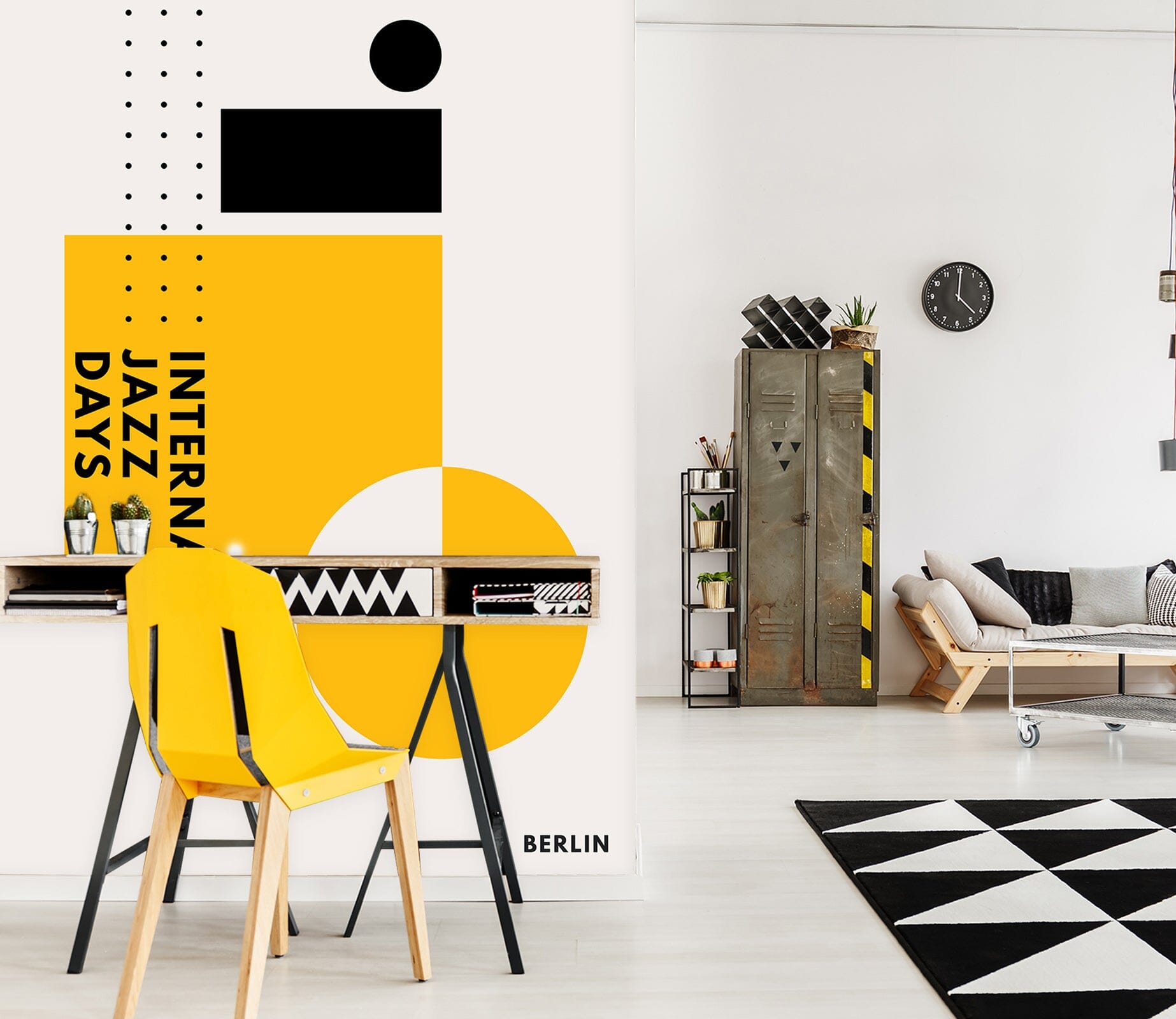 3D Yellow Pattern 1458 Boris Draschoff Wall Mural Wall Murals Wallpaper AJ Wallpaper 2 