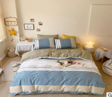 3D Splicing 40189 Bed Pillowcases Quilt