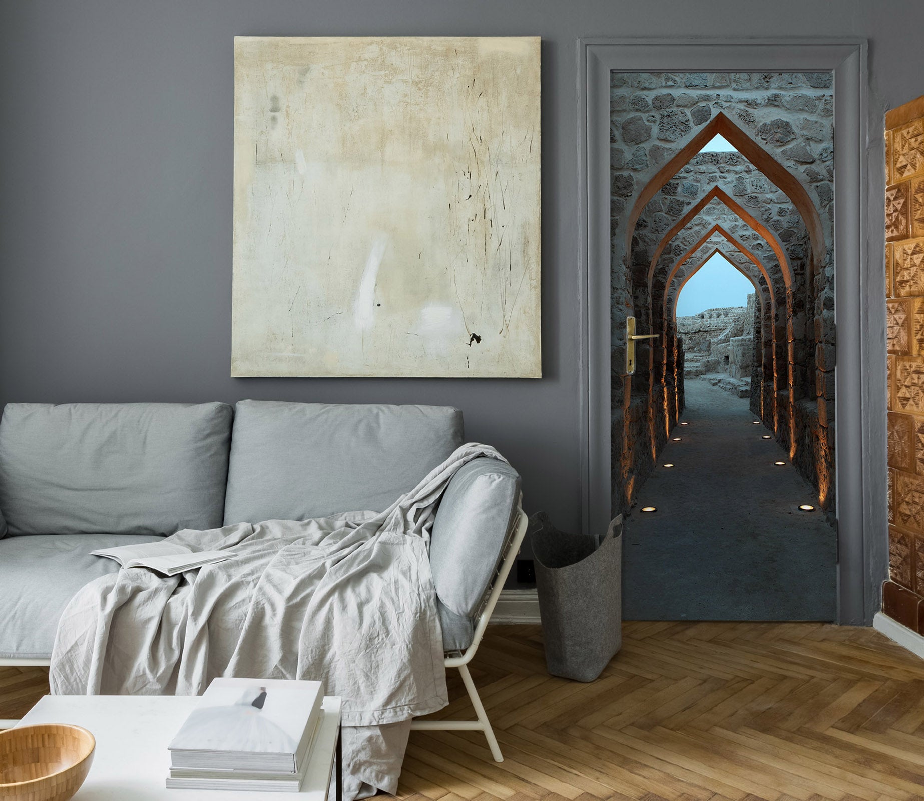 3D Corridor 22123 Door Mural