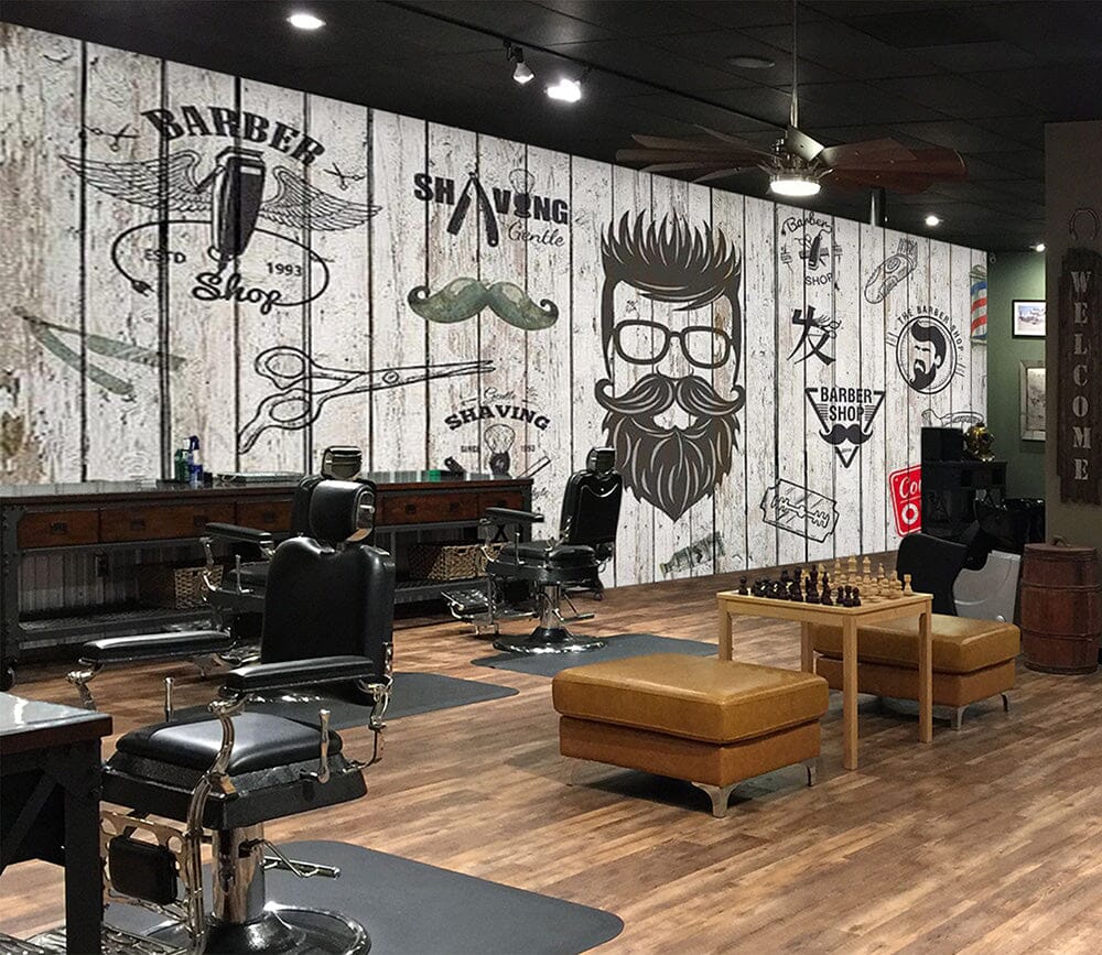 3D Modern Simplicity 1408 Barber Shop Wall Murals Wallpaper AJ Wallpaper 2 