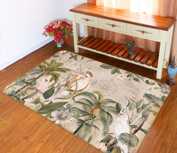 3D Parrot Friend 1043 Andrea haase Rug Non Slip Rug Mat Mat AJ Creativity Home 