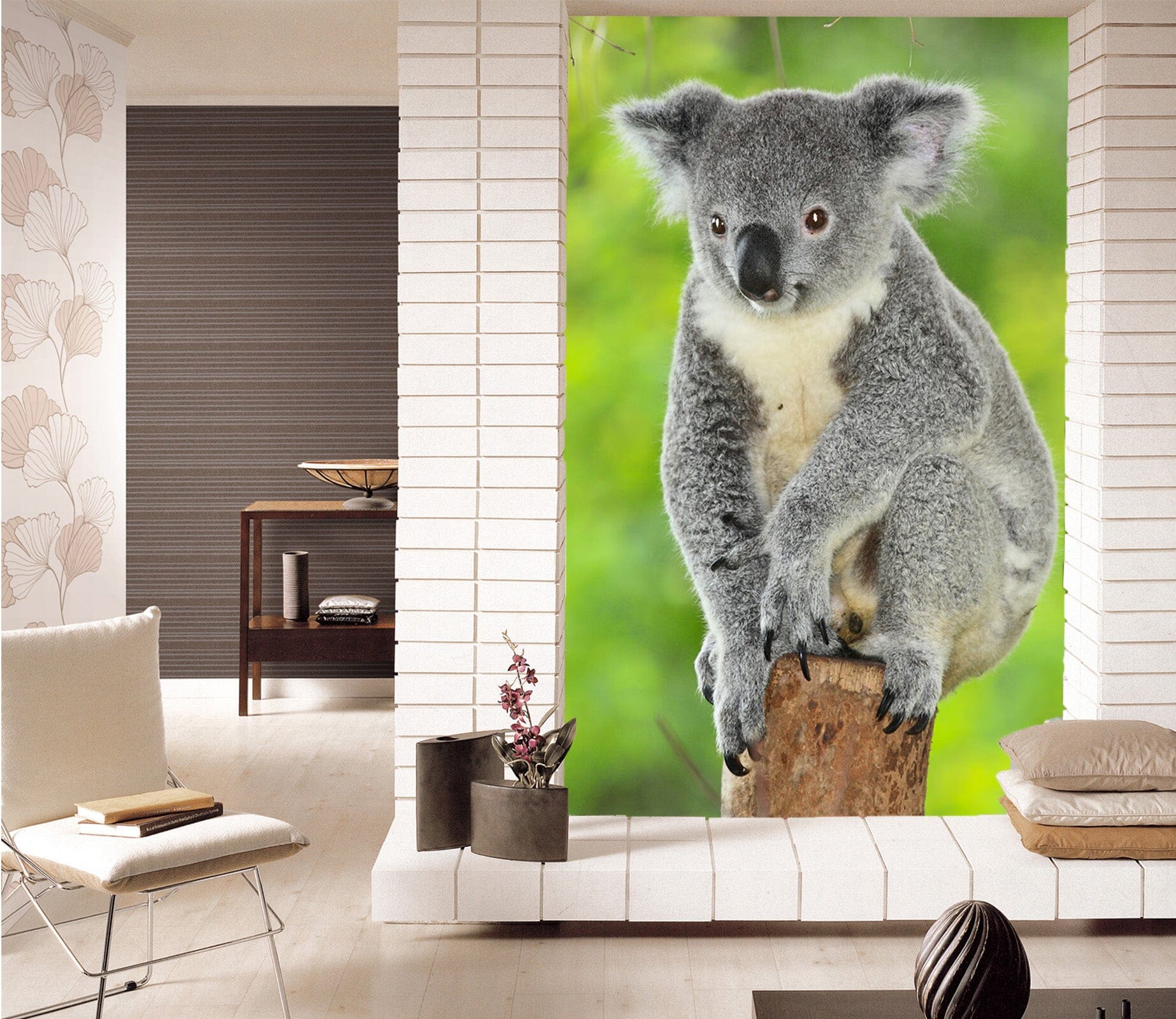 3D Koala Tree 129 Wall Murals Wallpaper AJ Wallpaper 2 