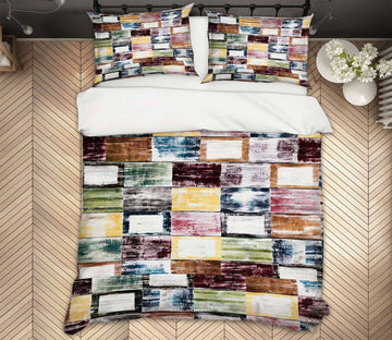 3D Square Pattern 59194 Bed Pillowcases Quilt