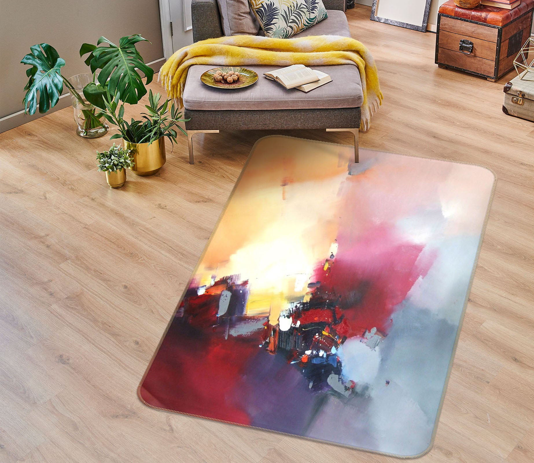 3D Pattern 33244 Non Slip Rug Mat
