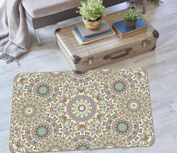 3D Brown Pattern 33037 Non Slip Rug Mat