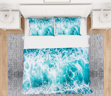 3D Waves 63179 Bed Pillowcases Quilt